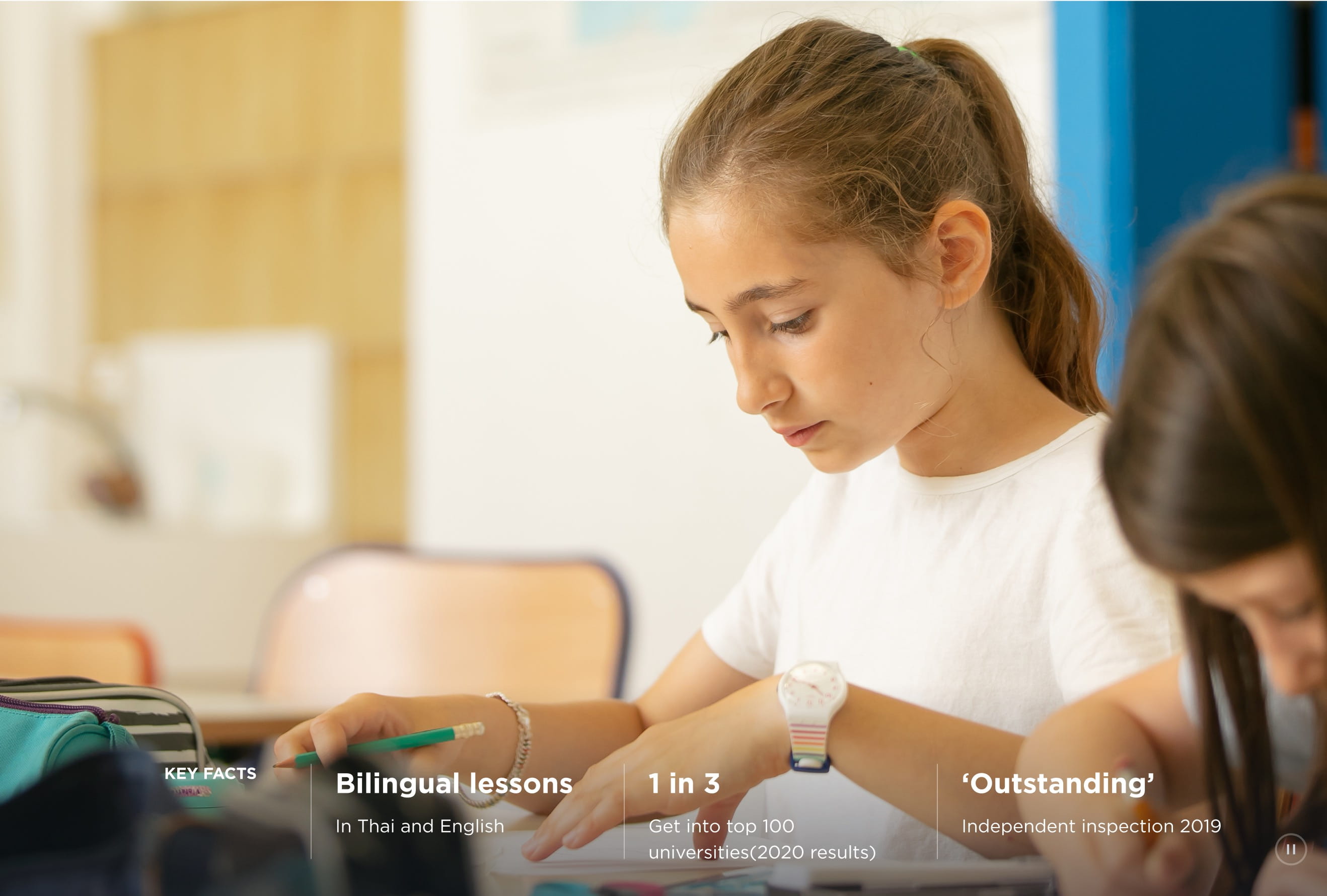 Academic Excellence - Level 2 Page Header With Key Facts - CDL